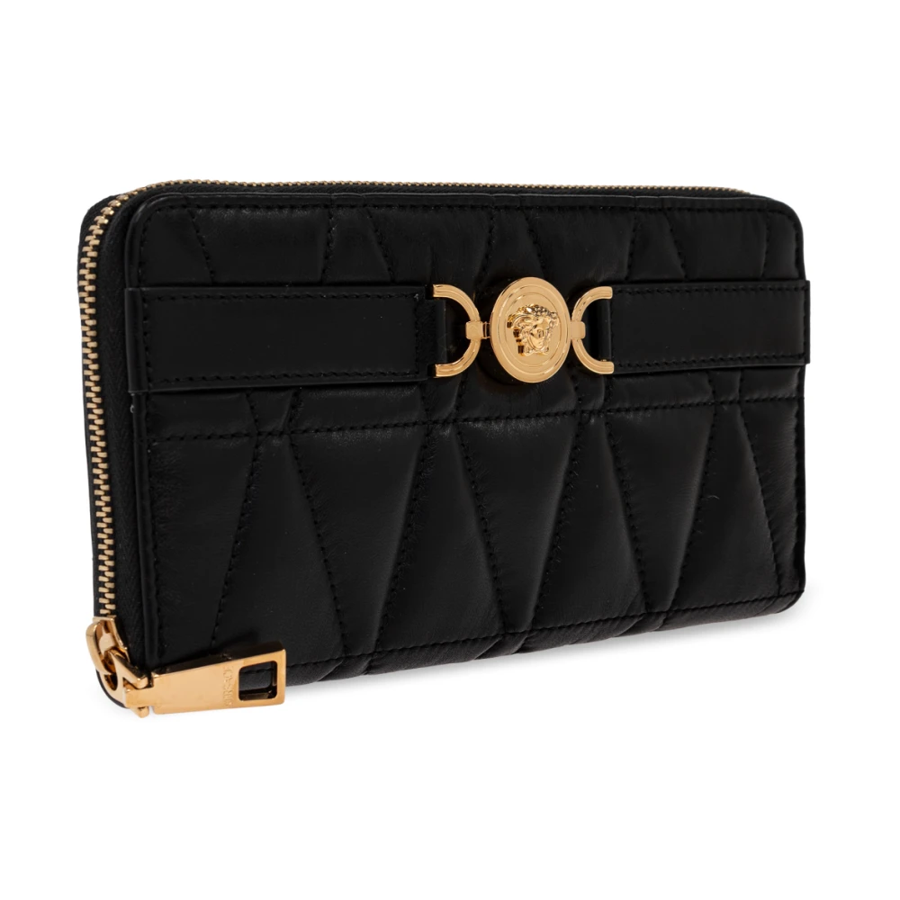 Versace Gewatteerde Portemonnee Black Dames