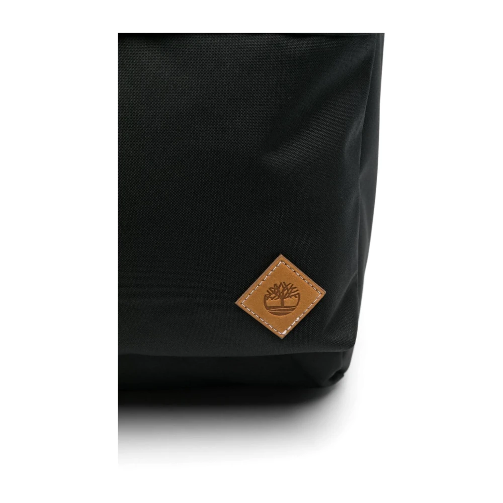Timberland Zwarte Canvas Rugzak met Waterbestendig Black Heren