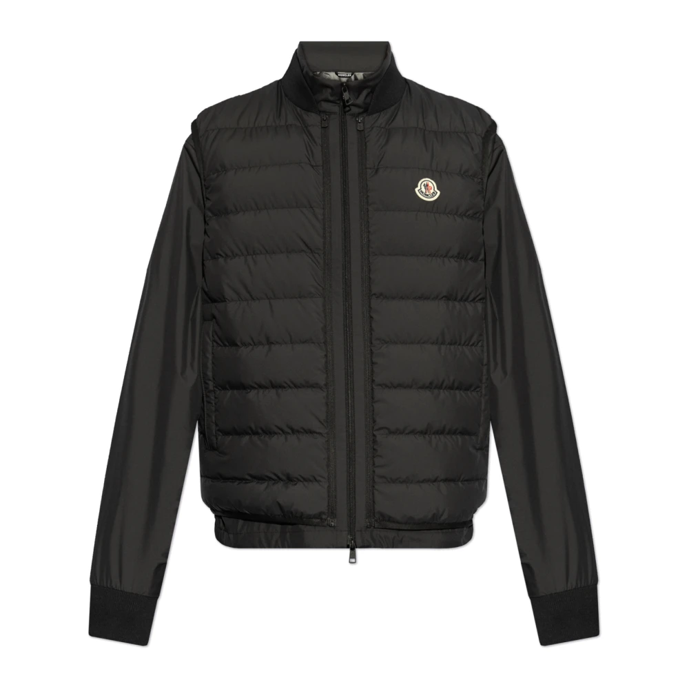 Moncler Jas met donsvest Verney Black Heren