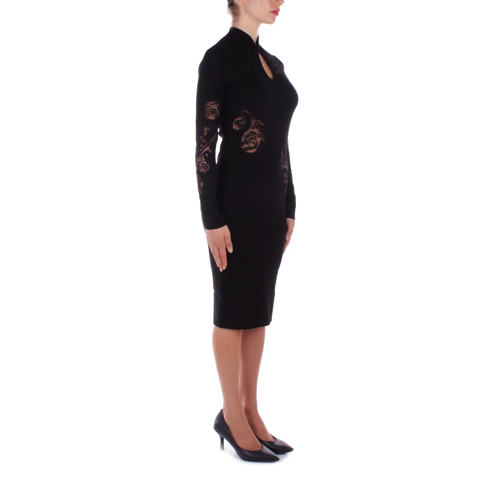 Blugirl Zwarte Kant Uitgesneden Jurk Black Dames