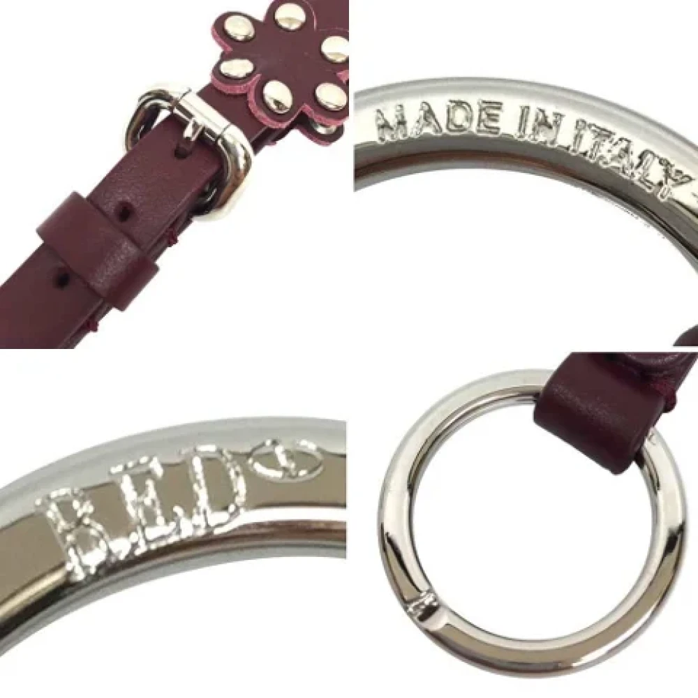 Valentino Vintage Pre-owned Leather key-holders Red Dames