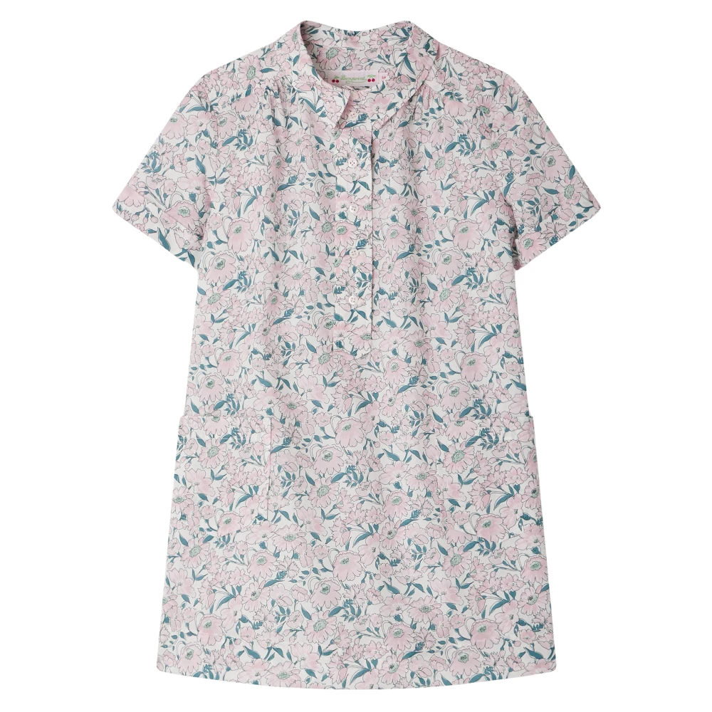 Bonpoint Girls Multicolor Dresses, 10 Y, Pink Floral Emiliana Dress For