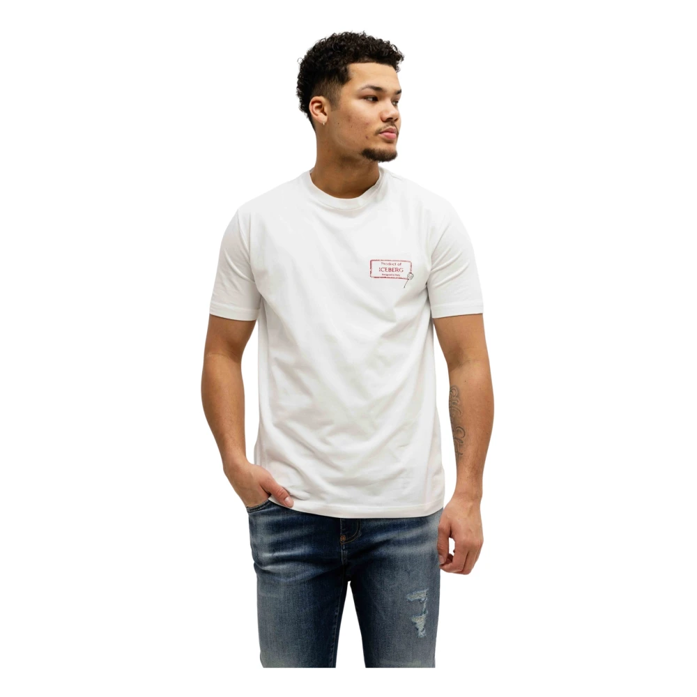 Iceberg - Tops > T-Shirts - White - Iceberg - Modalova