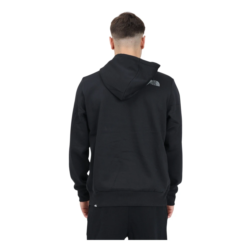 The North Face Zwarte Hoodie Logo Sweatshirt Mannen Black Heren