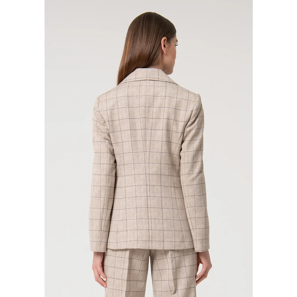 Fracomina Stijlvolle Jassen Collectie Beige Dames