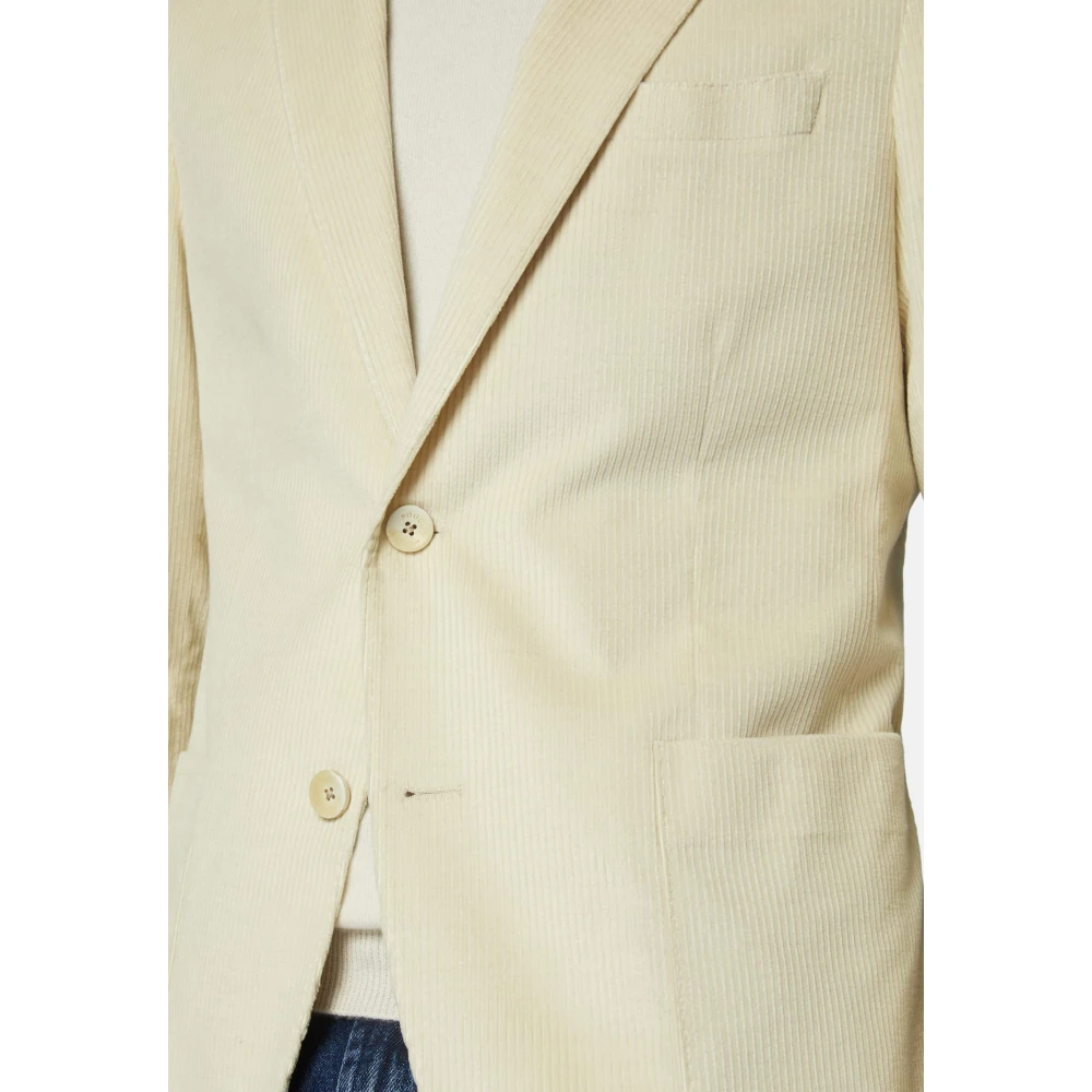 Boggi Milano Katoenen en Kasjmier Jack Beige Heren