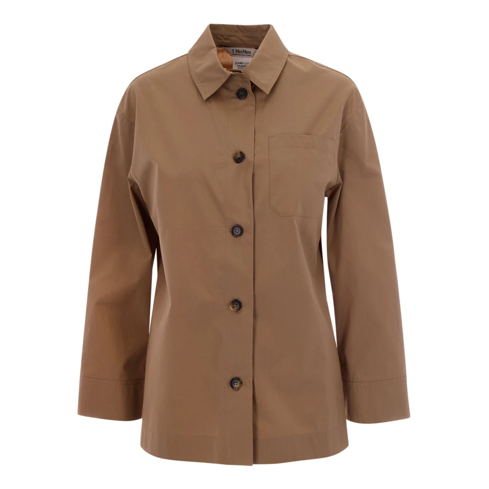 Max Mara Studio Vrouw Bruin Overhemden Dames, 2XS, Shirts