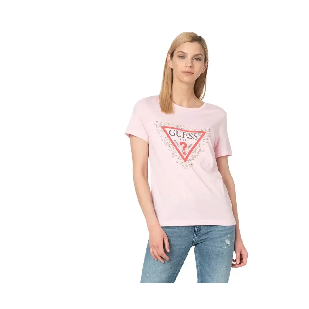 Guess - Tops > T-Shirts - Pink - Guess - Modalova