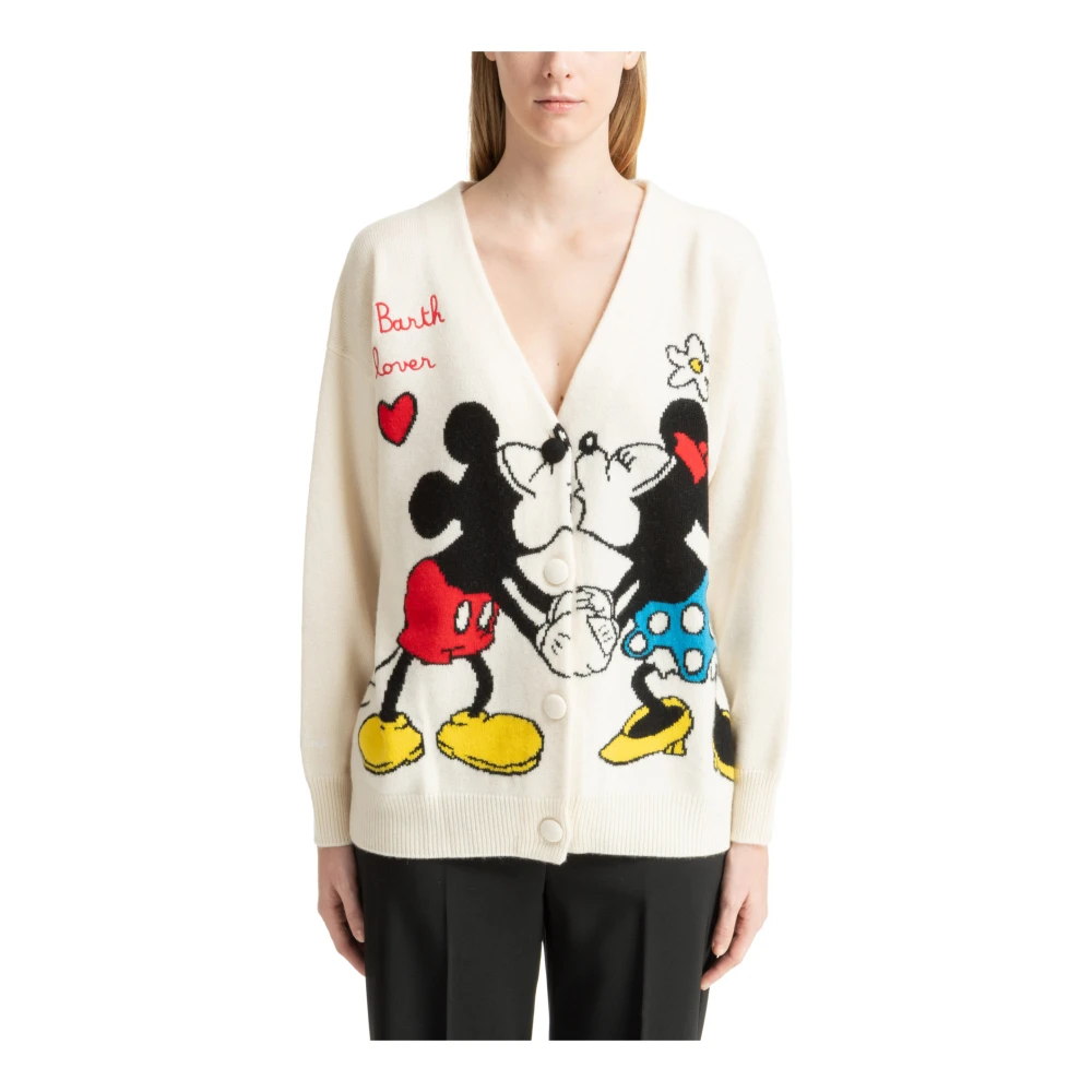 MC2 Saint Barth Abstract Multicolor Knoop Cardigan Multicolor Dames