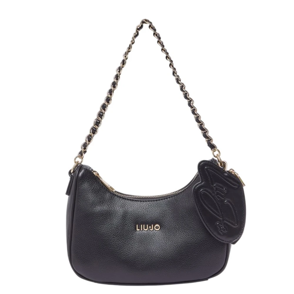 Liu Jo , Shoulder Bags, Female, Black, One Size, Small Hobo Bag With Coin Purse