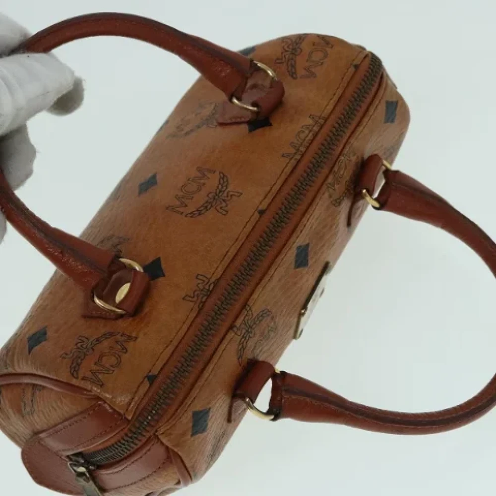 MCM Pre-owned Leather handbags Brown Dames