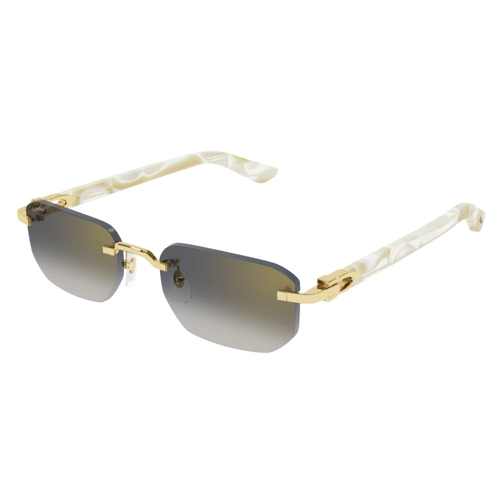 Cartier Unisex Gray Sunglasses, 53 Mm, Ct0622s