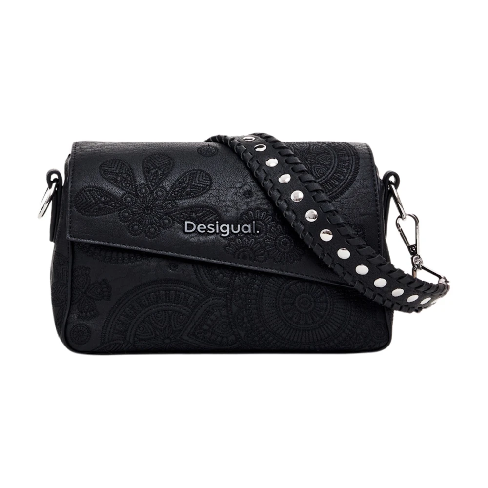 Desigual Elegante Schoudertas met Uniek Design Black Dames