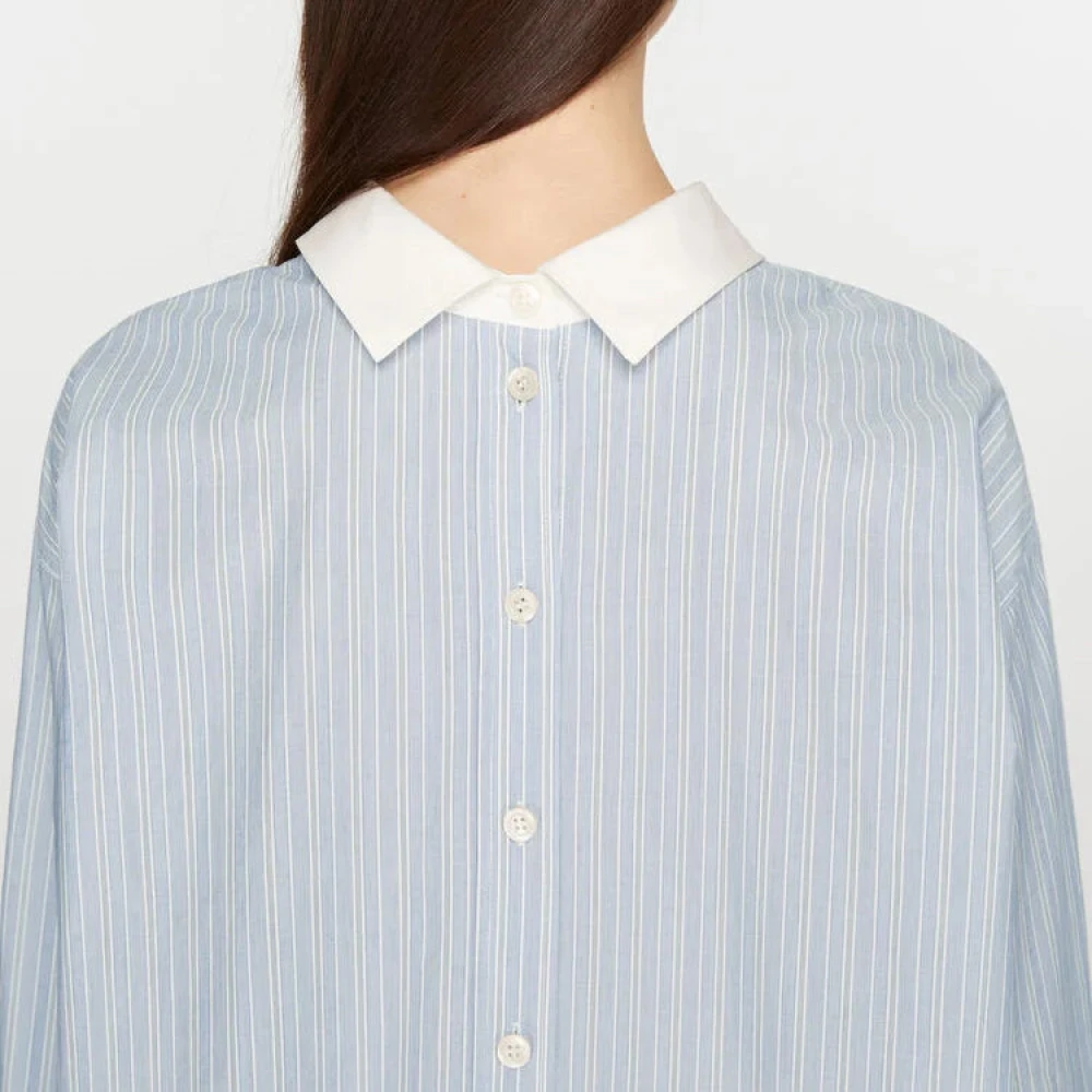 Acne Studios Blauw en wit overhemd Blue Dames