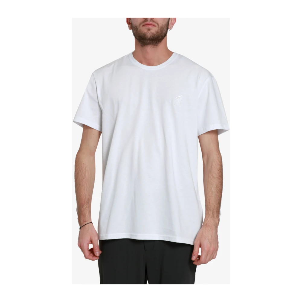 Hogan Katoenen T-shirt met ronde hals White Heren
