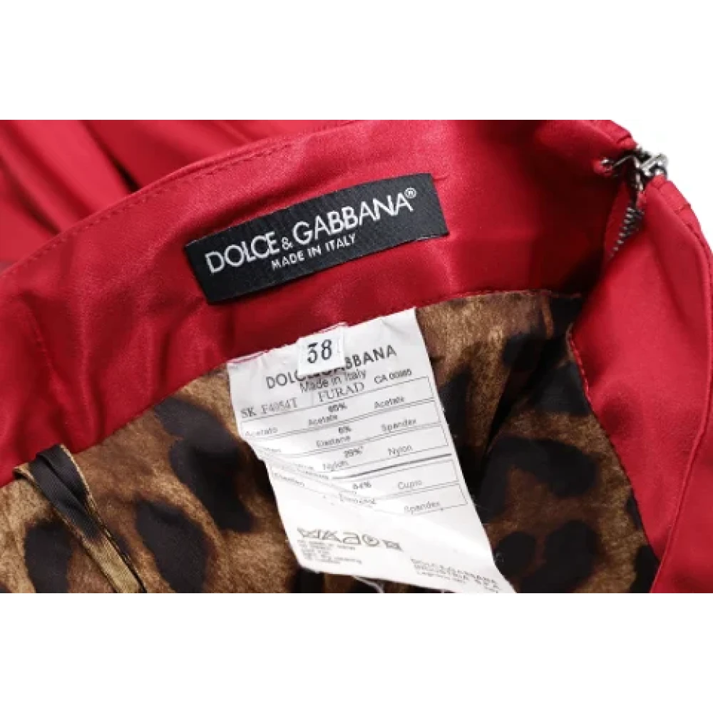 Dolce & Gabbana Pre-owned Acetate bottoms Red Dames