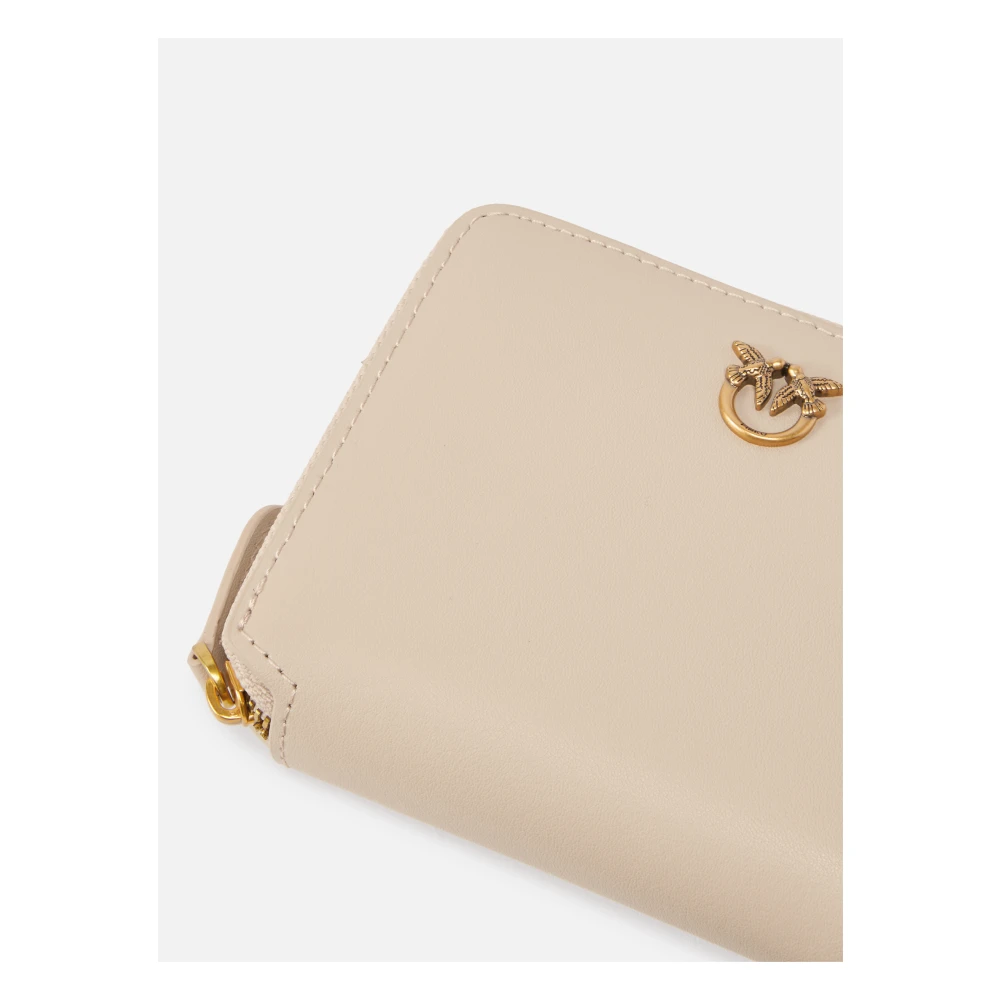pinko Stijlvolle Portemonnee voor Vrouwen Beige Dames