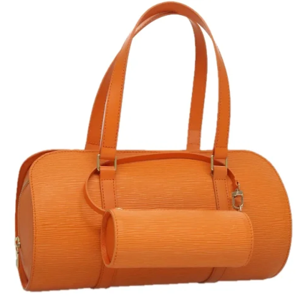 Louis Vuitton Vintage Pre-owned Leather handbags Orange Dames