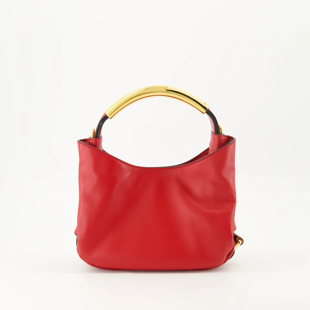Moschino Rode leren handtas Lente-Zomer 2025 Red Dames