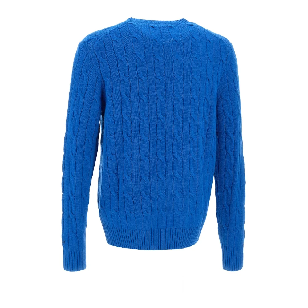 MC2 Saint Barth Regent Wol Kasjmier Trui Kobaltblauw Blue Heren