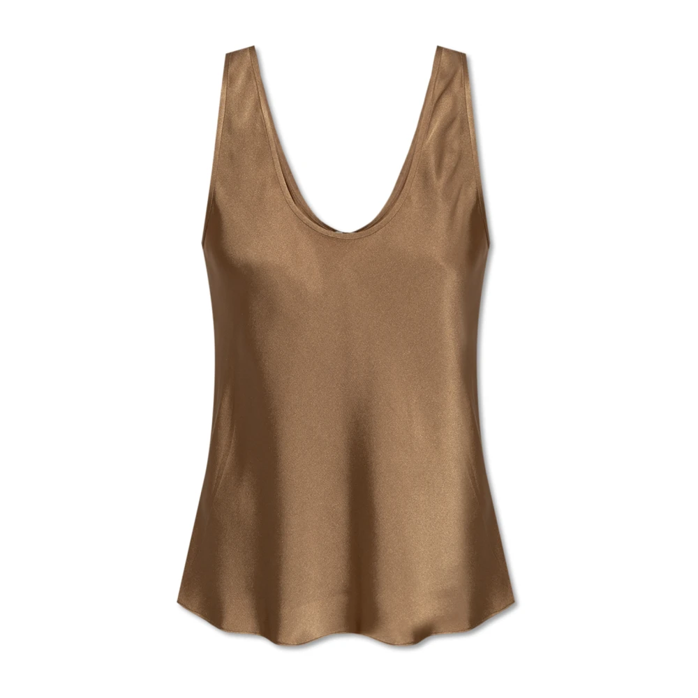 Anine Bing Zijden Top Lea Green Dames
