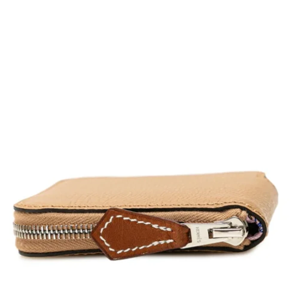 Hermès Vintage Pre-owned Leather wallets Brown Dames