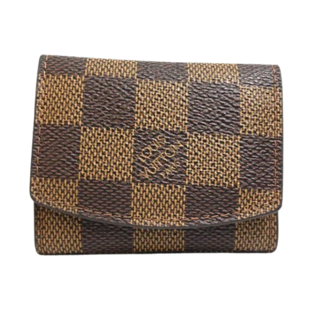 Louis Vuitton Vintage Pre-owned Cotton key-holders Brown Dames