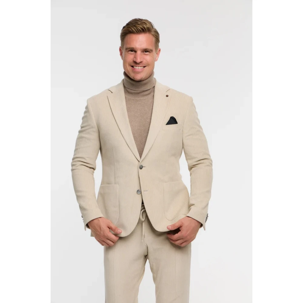 Zuitable Stijlvolle Heren Blazer Beige Heren