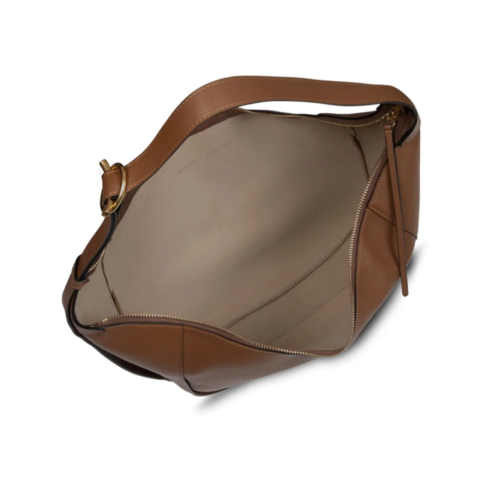 Wandler Bruine Schoudertas met Toprits Brown Dames