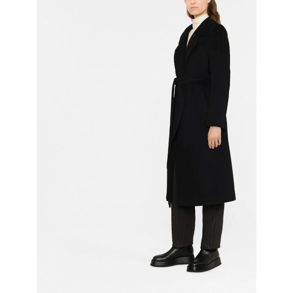 Tagliatore Zwarte Aw23 Dames Enkellange Jas Black Dames