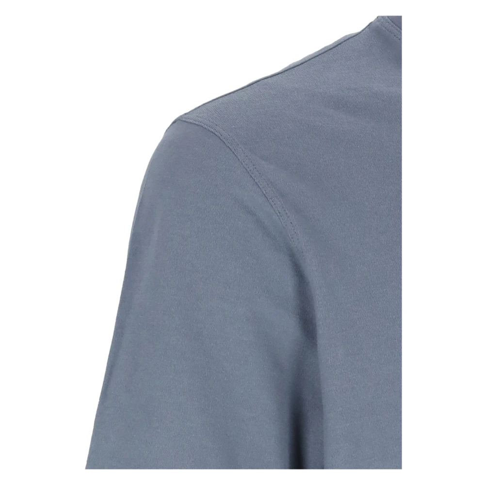 Zanone Blauw Katoenen T-shirt en Polo Blue Heren