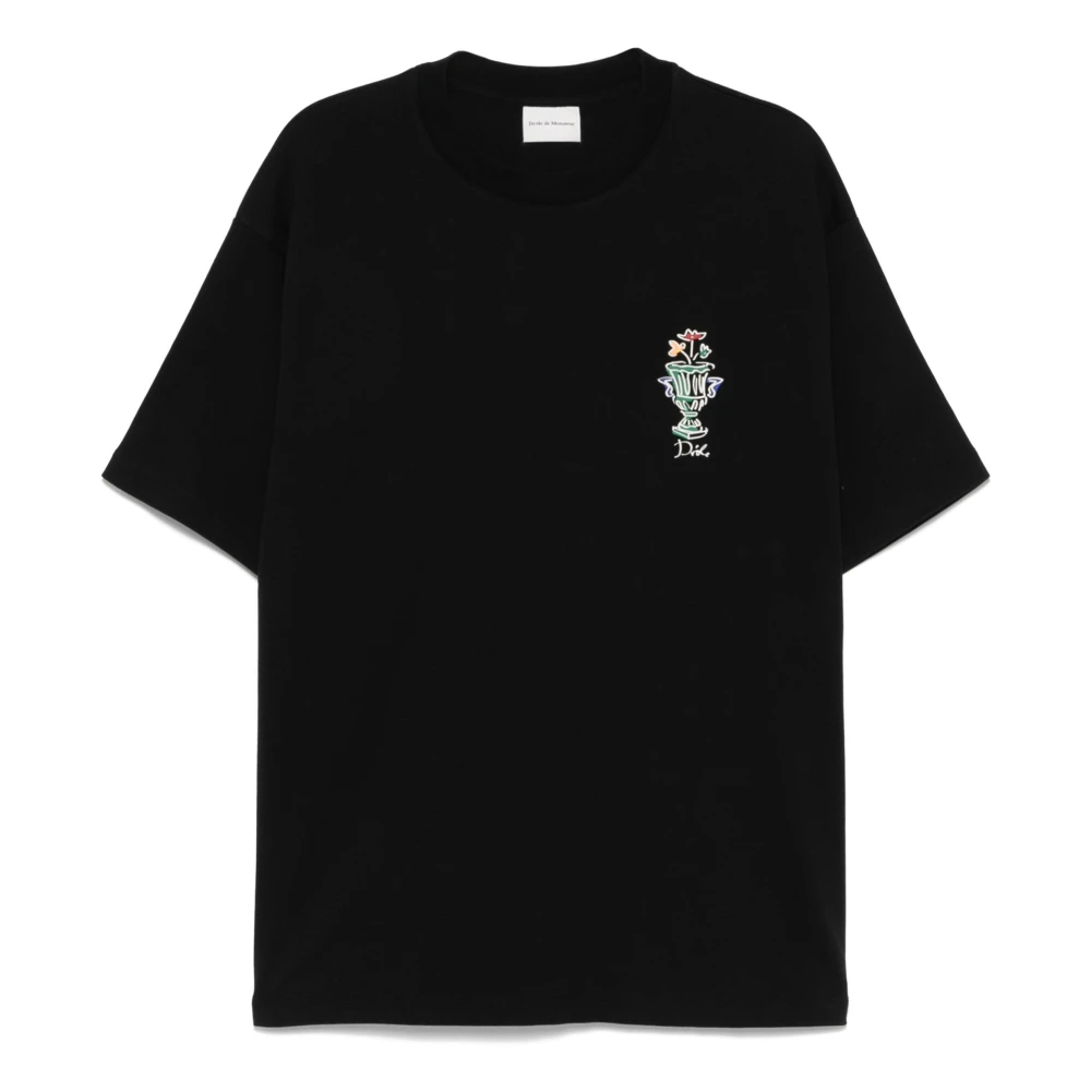 Drole de Monsieur Zwarte T-shirts en Polos Black Heren