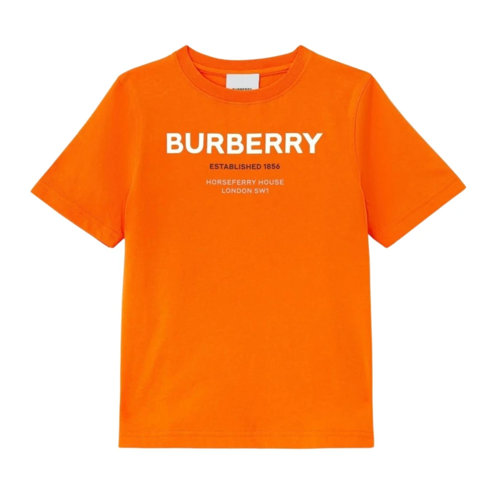 Burberry Boys Orange Horseferry Print Kids T-Shirt