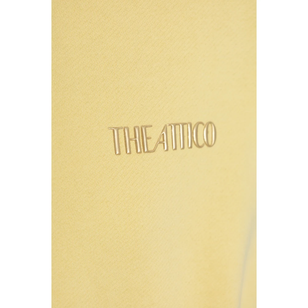 The Attico Sweatshirt met logo Yellow Dames