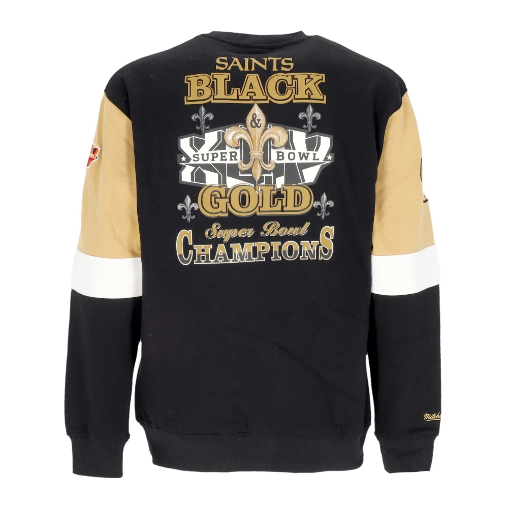 Mitchell & Ness NFL All Over Crew Sweatshirt Black Heren