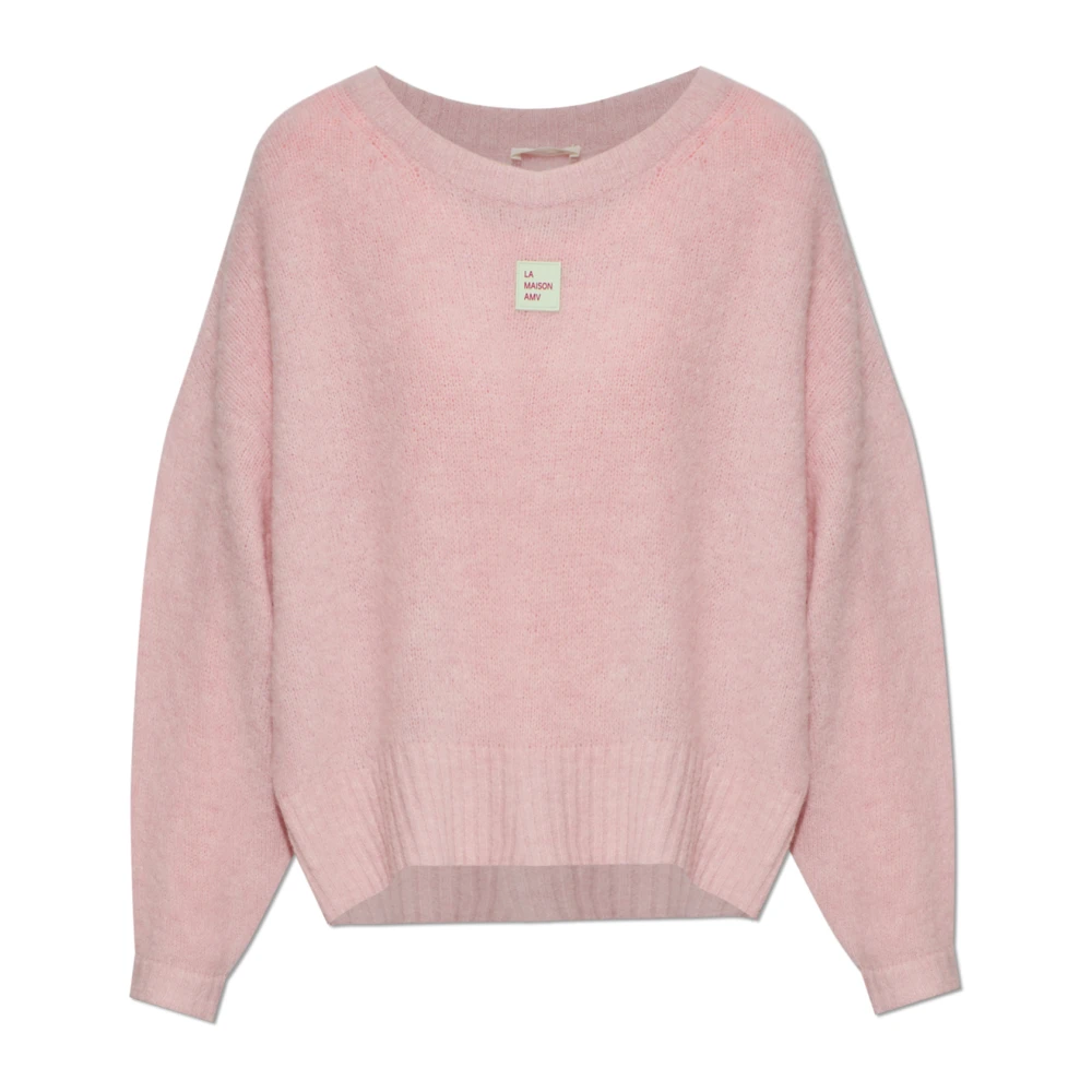 American Vintage Donna Rosa Maglione Con Patch