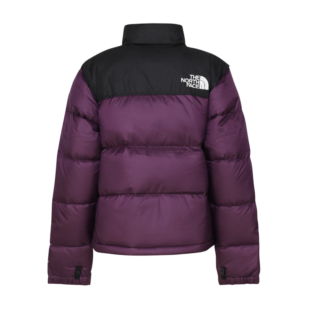 The North Face Zwarte Bessen Ganzendons Vierkante Jas Purple Dames