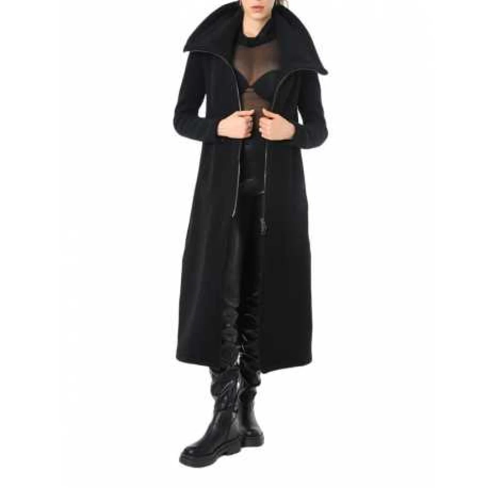 La Haine Inside Us Zwarte Wol Lange Ritsjas Lw798 Black Dames