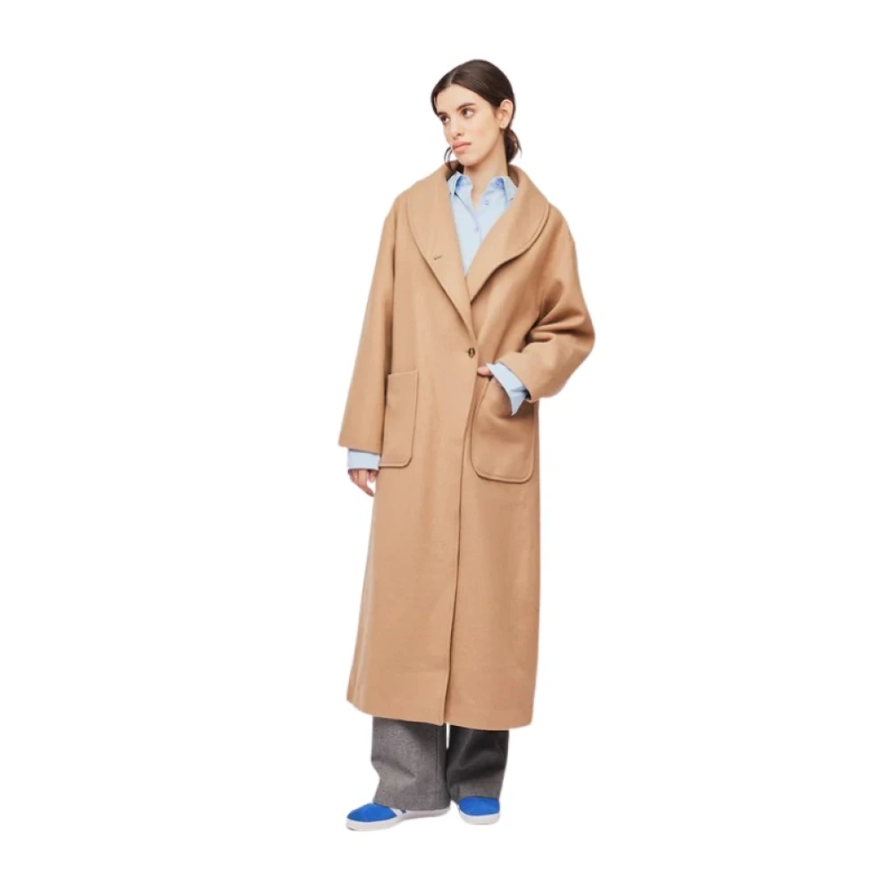 Brown Untold Stories Amber Long Coat Outerwear