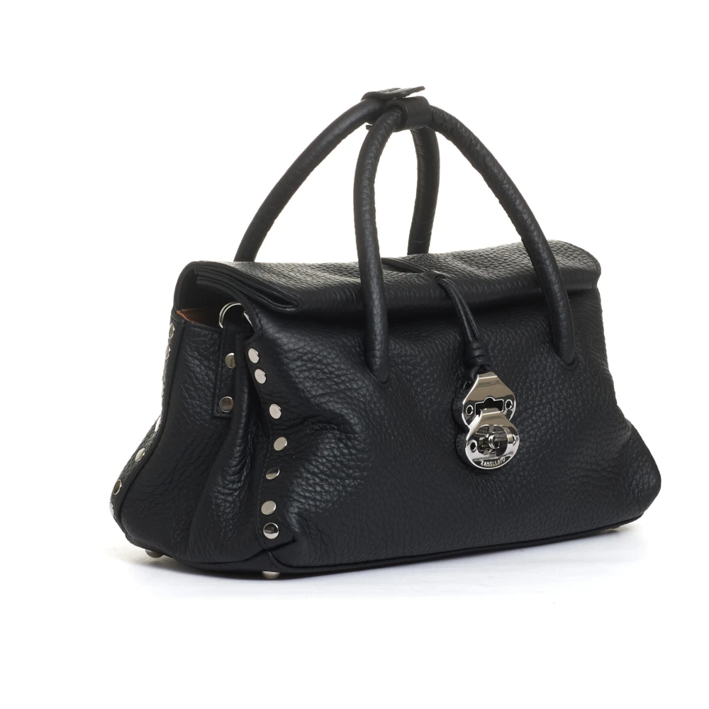 Zanellato Zwarte Dotta Centauro Dames Handtas Black Dames