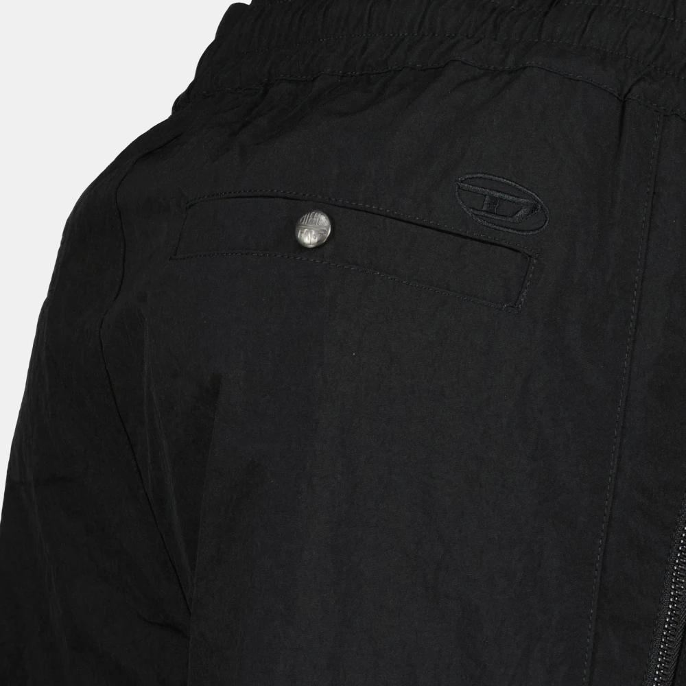 Diesel Cargo Broek P-Danzel Zwart Nylon Black Heren