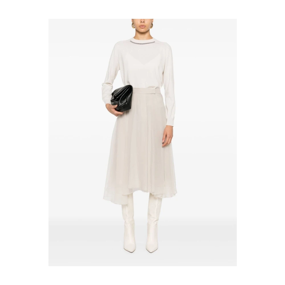 BRUNELLO CUCINELLI Witte Sweaters voor Mannen en Vrouwen White Dames