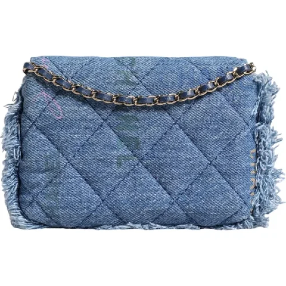 Chanel Vintage Pre-owned Denim chanel-bags Blue Dames