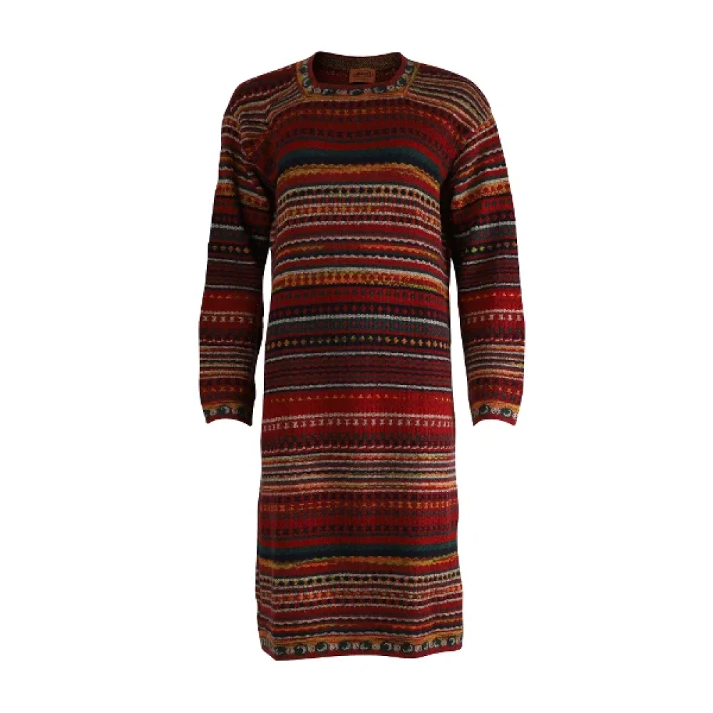 Missoni Pre-owned Wool dresses Red Dames