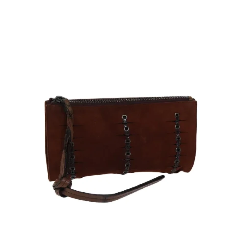 Gucci Vintage Pre-owned Suede gucci-bags Brown Dames