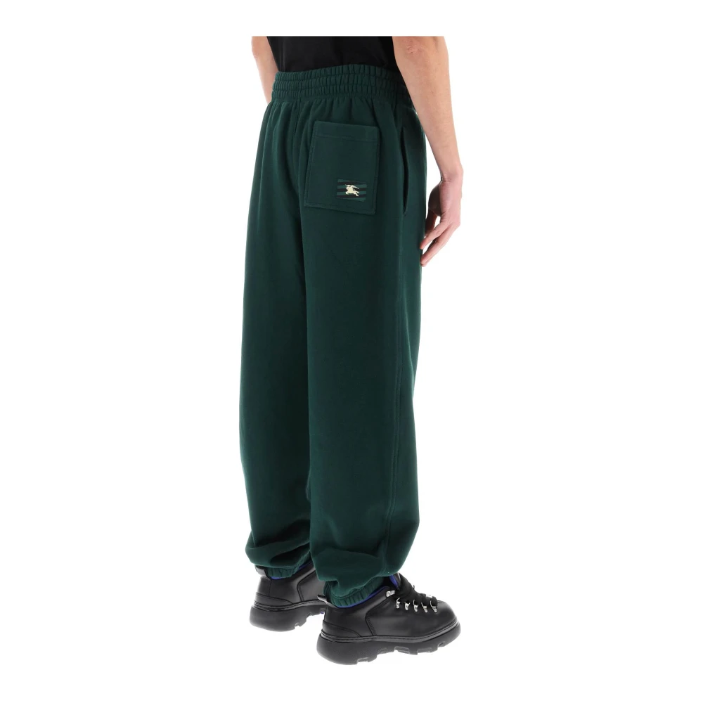 Burberry Wide Trousers Green Heren