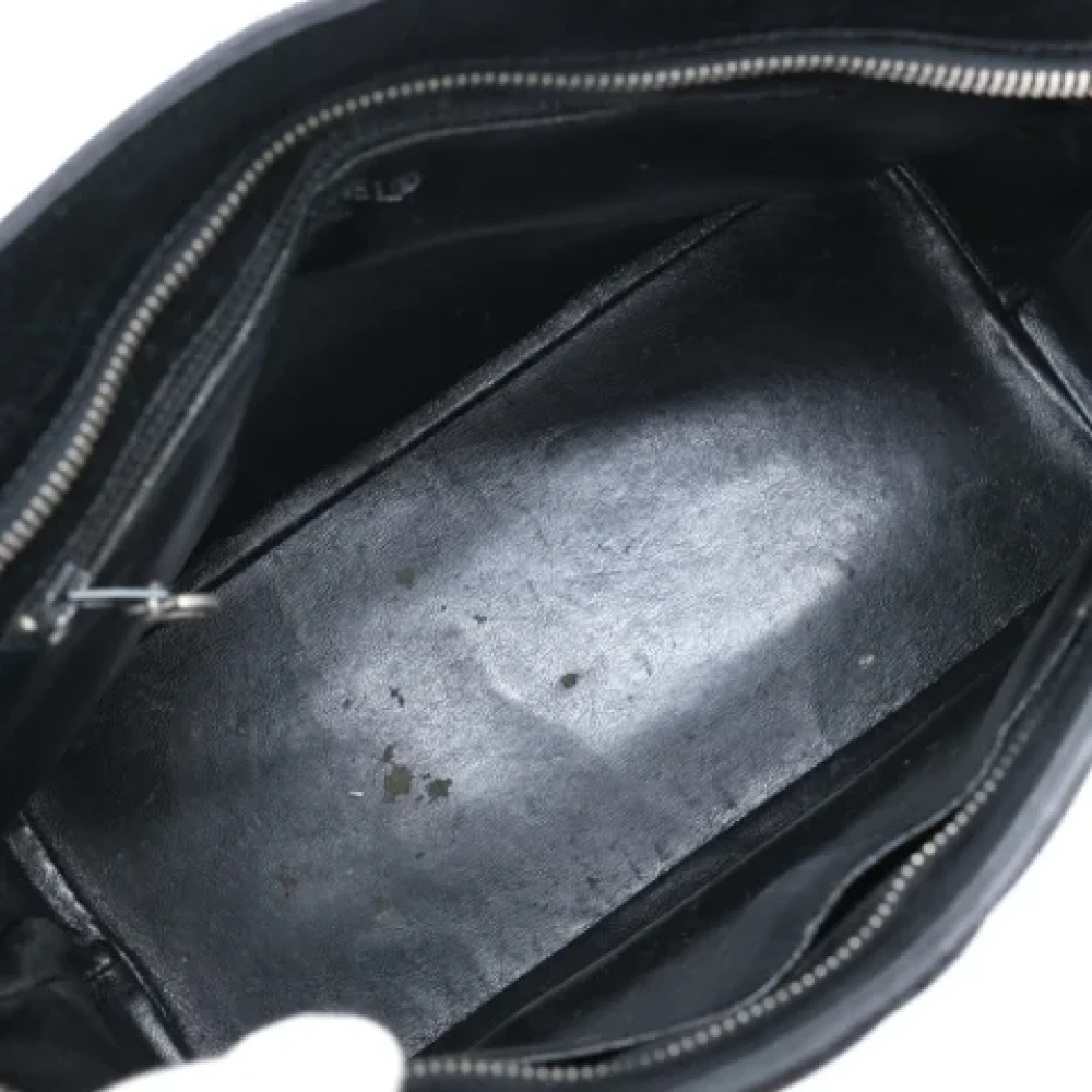 Chanel Vintage Pre-owned Leather handbags Black Dames