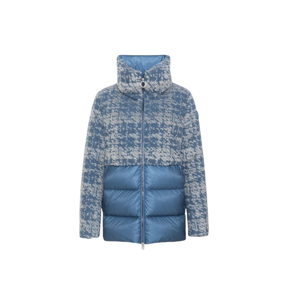 Colmar Imitatiebont Jacquard 3D Jas Blue Dames