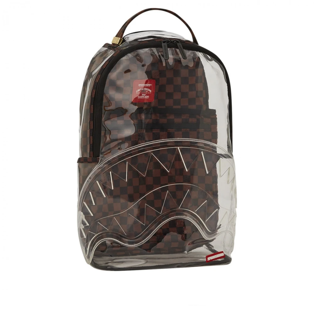 Sprayground Clear Brown Check Rugzak Brown Unisex