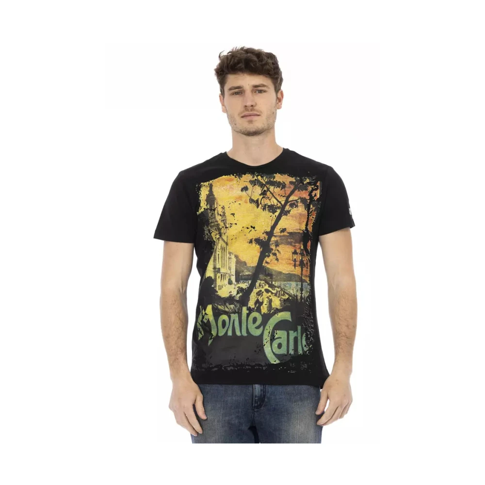 Trussardi Mannelijk Zwart Action T-Shirt Met Korte Mouwen